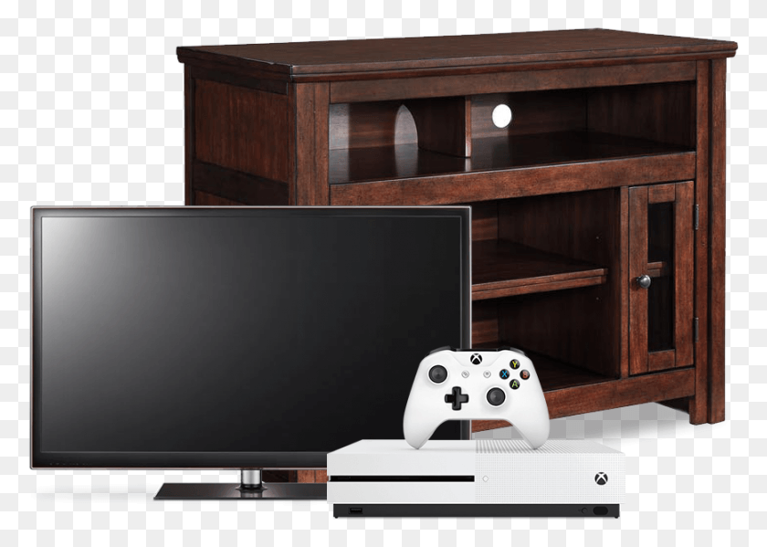 868x600 Descargar Png Xbox One S 1 Tb 43 Tv Amp Soporte De Tv Soporte De Tv, Monitor, Pantalla, Electrónica Hd Png