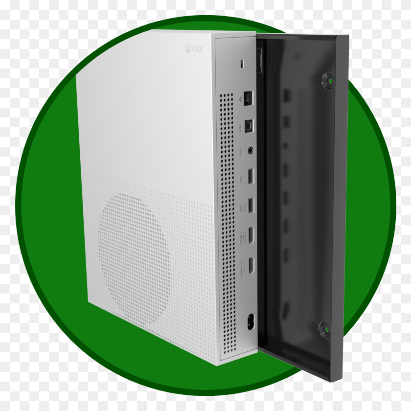 1660x1661 Descargar Png Xbox One S Wall Mount Cb, Módem, Hardware, Electrónica Hd Png