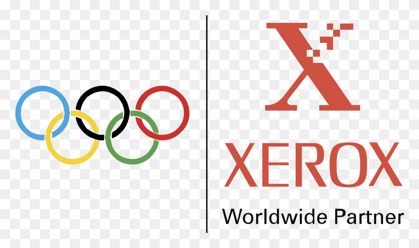 2191x1233 Xerox Logo Olympic Rings, Text, Alphabet, Symbol HD PNG Download