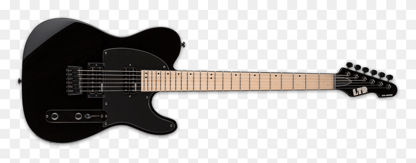 1199x415 Xlarge Fender Telecaster Hh Black, Гитара, Досуг, Музыкальный Инструмент Png Скачать
