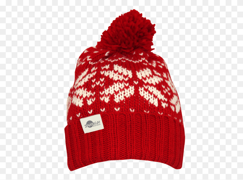 441x561 Xmas Booble Hat Redwhite Christmas Beanie Hat Transparent, Clothing, Apparel, Knitting HD PNG Download