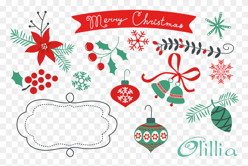 1129x730 Xmas Elements Photo Christmas Element Vector, Graphics, Pattern HD PNG Download