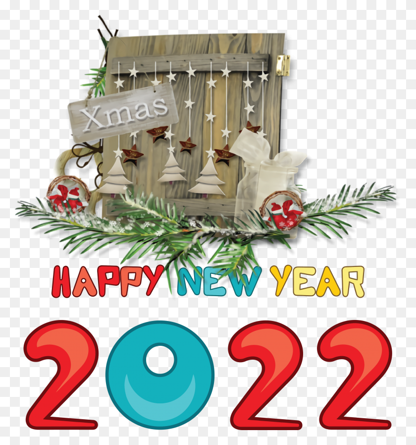 2793x3000 Xmas New Year 2022, Poster, Advertisement, Text HD PNG Download