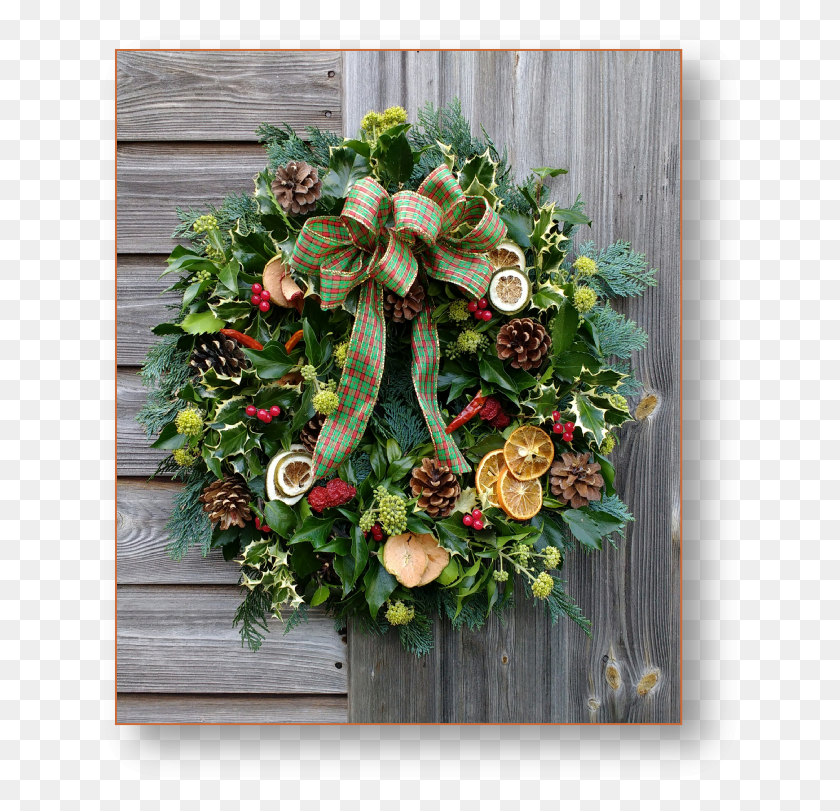 641x751 Xmas Wreaths, Wreath, Wood HD PNG Download