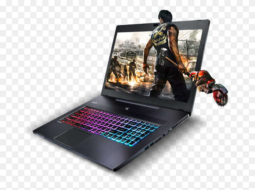 668x567 Xotic Pc Launces New Gtx 10 Series Of Gaming Laptops Dead Rising, Person, Human, Laptop HD PNG Download