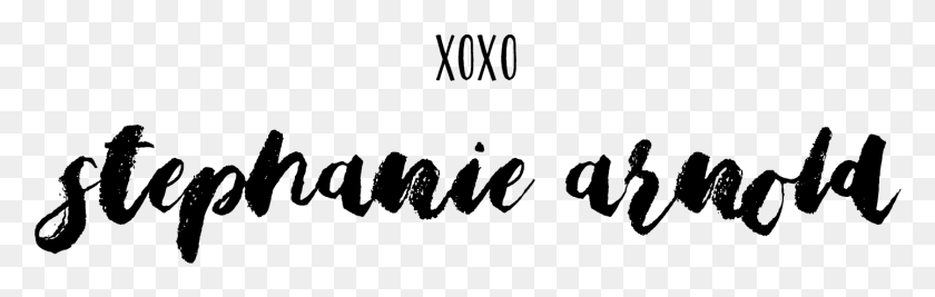 1441x383 Xoxo Stephanie Arnold Overlay Calligraphy, Gray, World Of Warcraft HD PNG Download