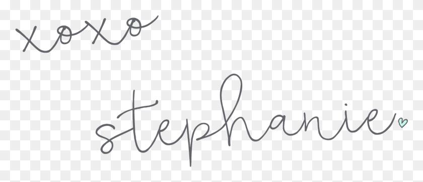 1655x643 Xoxo Stephanie Signature Gift For Website Or Blog Stephanie Signature, Text, Handwriting, Autograph HD PNG Download