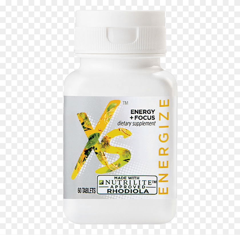 410x761 Xs Energy Focus 60 Tablets Sku Insect, Jar, Plant, Tin HD PNG Download