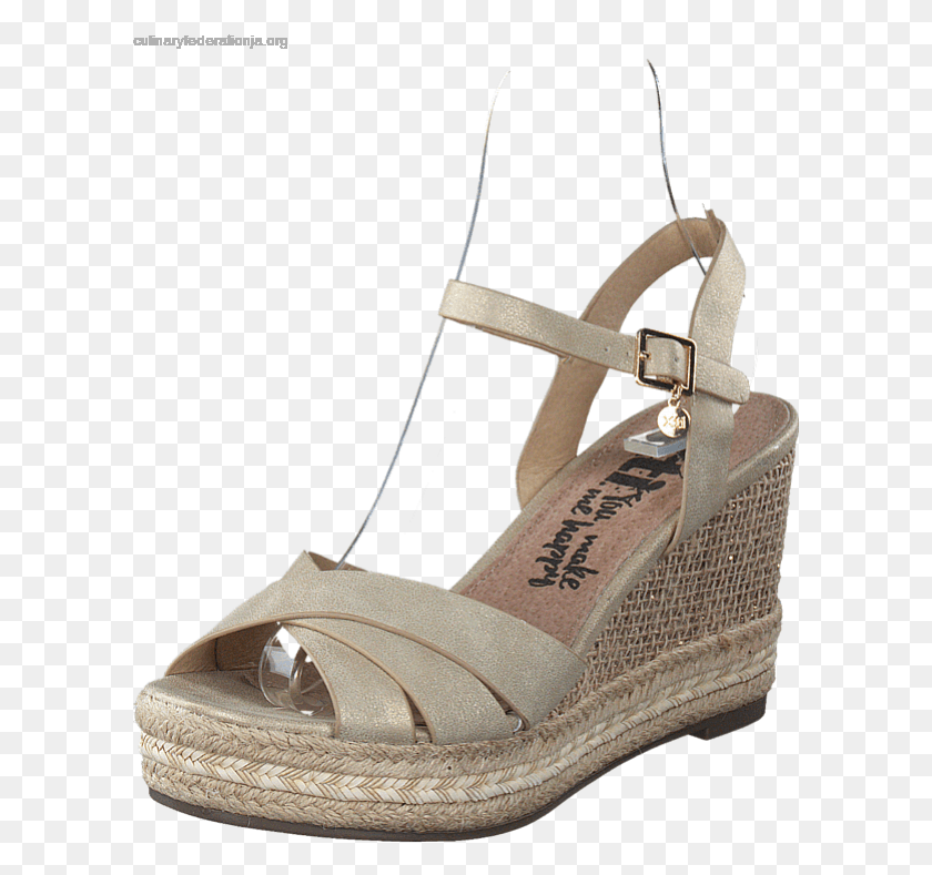 601x729 Xti 46725 Gold Rieker Sandaler 61948, Ropa, Vestimenta, Sandalia Hd Png