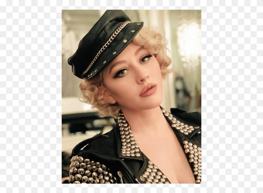 447x558 Xtina Aguilera Christina Aguilera Fighter Queentina Britney Spears Cristina Aguilera 2019, Clothing, Person, Hat HD PNG Download