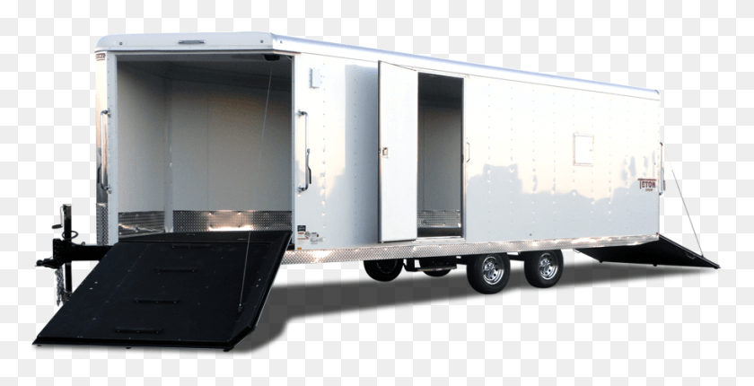 910x432 Xtreme Snowmobile Trailers 24 Ft Enclosed Snowmobile Trailer, Truck, Vehicle, Transportation HD PNG Download
