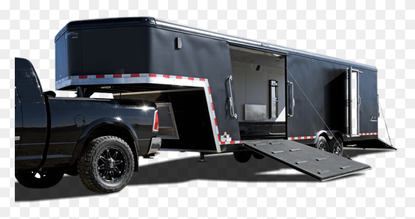 910x448 Xtreme Teton Gooseneck Snowmobile Trailers Horse Trailer, Truck, Vehicle, Transportation HD PNG Download