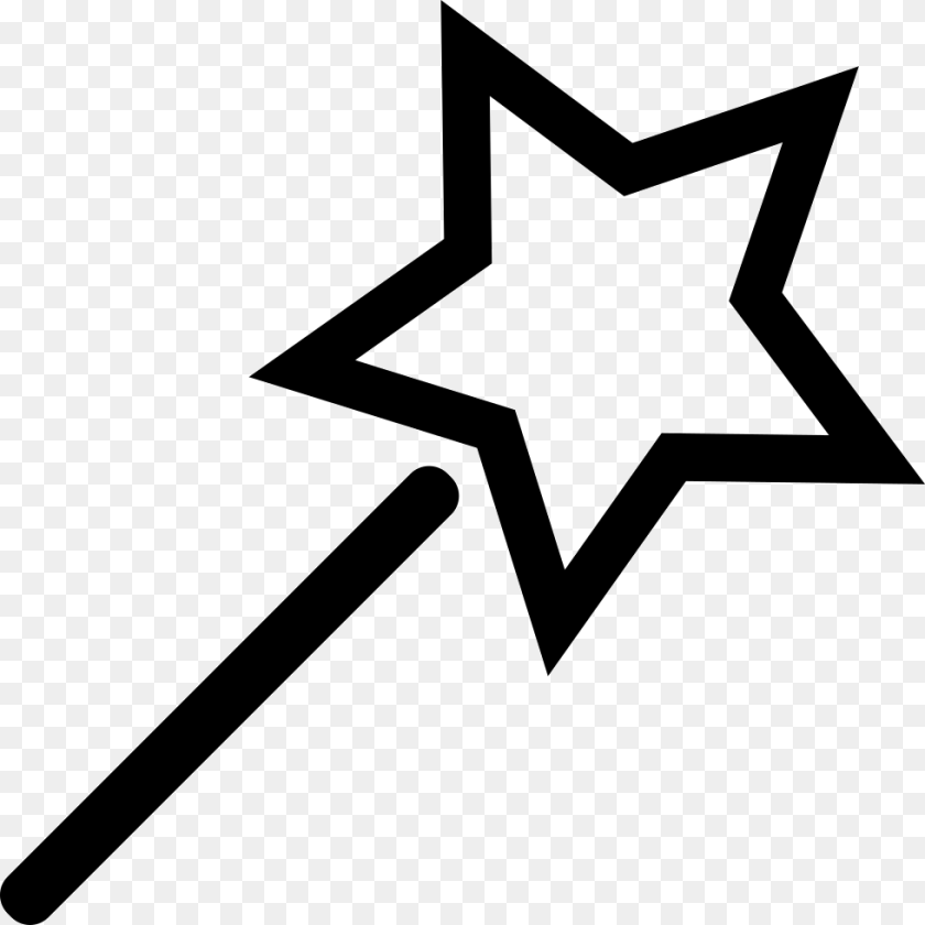 980x980 Xy Magic Wand Fairy Wand, Star Symbol, Symbol, Cross Sticker PNG