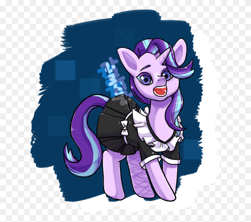 641x683 Y Knowledge Clothes Maid Pony Safe Solo Starlight Cartoon, Graphics, Poster HD PNG Download