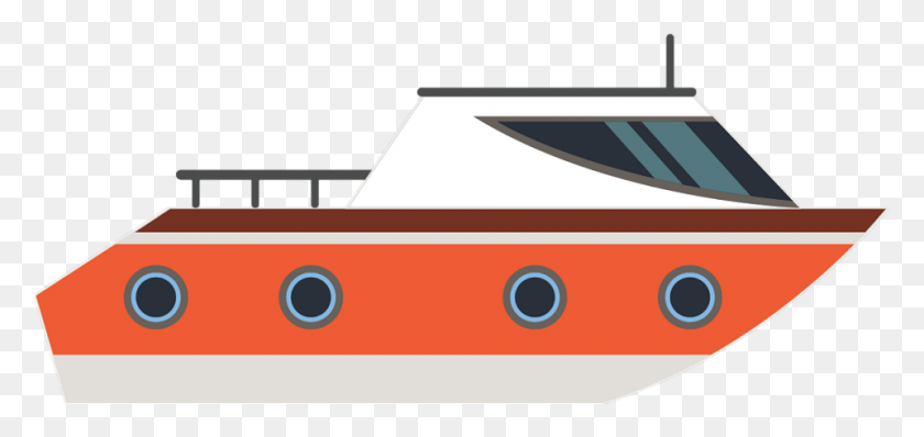 960x416 Yacht Clipart Transport Boat, Vehicle, Transportation, Airplane HD PNG Download