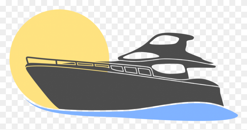 810x397 Yacht Motorboat Logo Vector Yacht Vector, Vehicle, Transportation, Submarine HD PNG Download