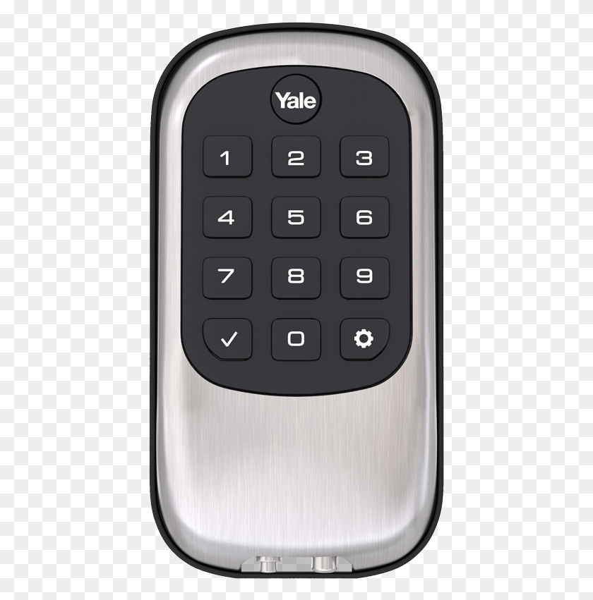 419x791 Yale Key Free Push Button Deadbolt Lock And Key, Electronics, Computer Keyboard, Computer Hardware HD PNG Download