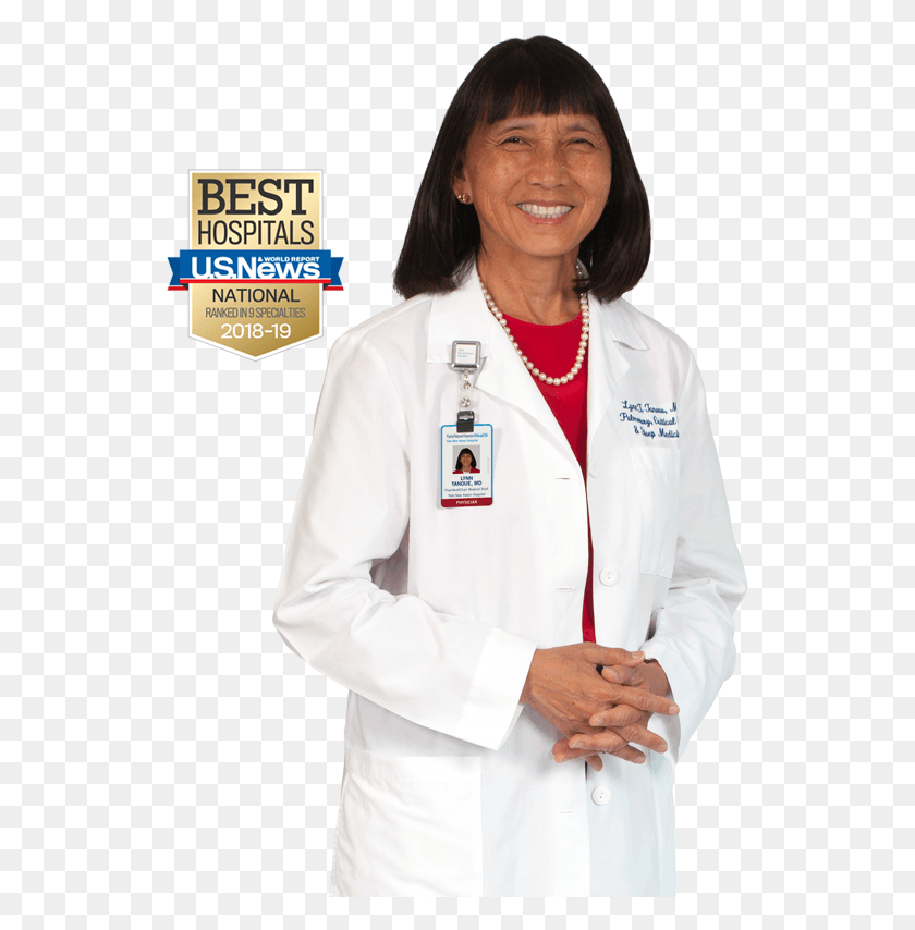 535x794 Yale New Haven Hospital Is Honored To Be Ranked Amongst Girl, Clothing, Apparel, Lab Coat HD PNG Download