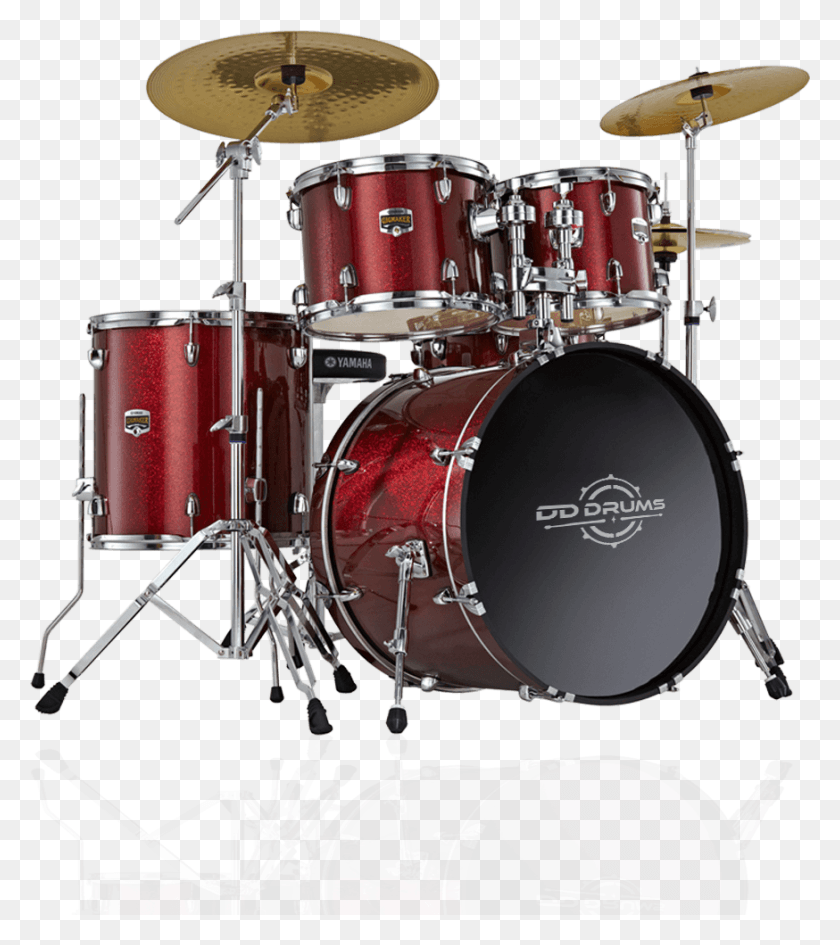 874x992 Yamaha Acoustic Drum Kit Yamaha Drum Set White, Percussion, Musical Instrument, Fire Truck HD PNG Download