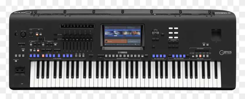 1039x372 Yamaha Genos, Electronics, Keyboard, Monitor HD PNG Download