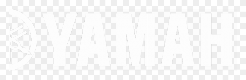 1200x333 Yamaha Logo Reversed White Sign, Word, Label, Text HD PNG Download