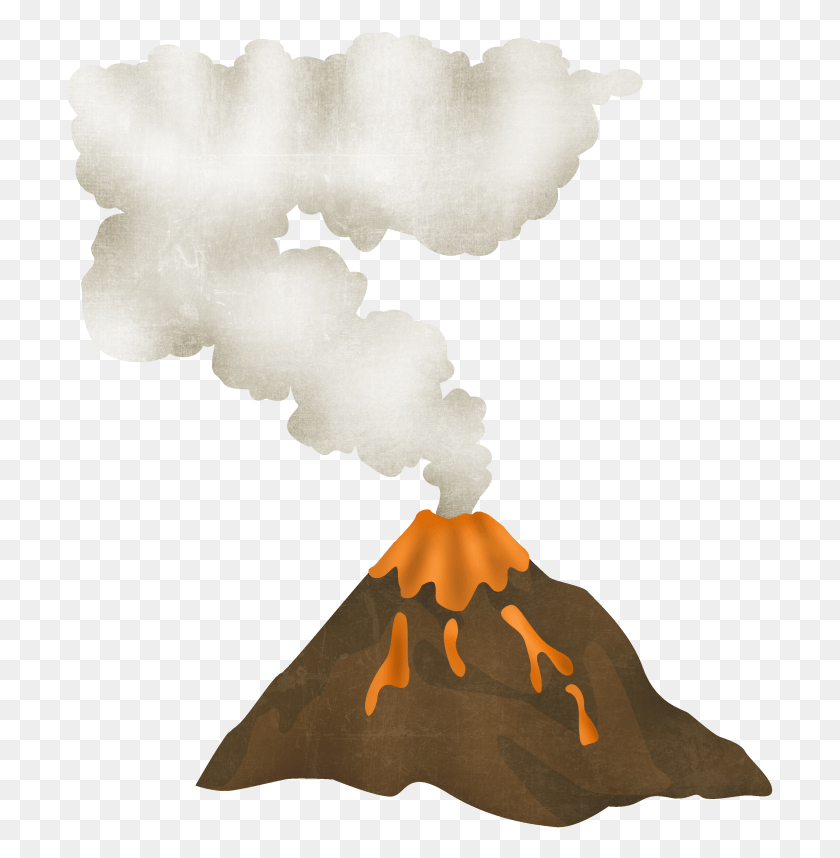 707x798 Yandeks Fotki Dinosaur Volcano Clipart, Mountain, Outdoors, Nature HD PNG Download