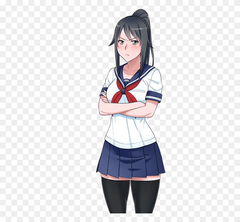 380x718 Yandere Simulator Fan Club Images Randome Picture Yandere Chan Ayano Aishi, Costume, Person, Human HD PNG Download