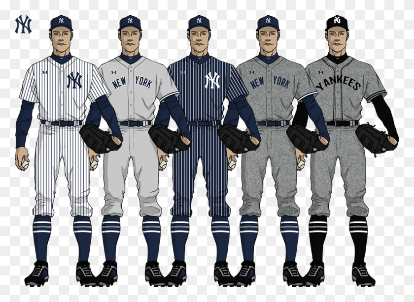 1013x720 Yankeescollage Thumb Mlb Under Armour Uniforms, Person, Human, Athlete HD PNG Download