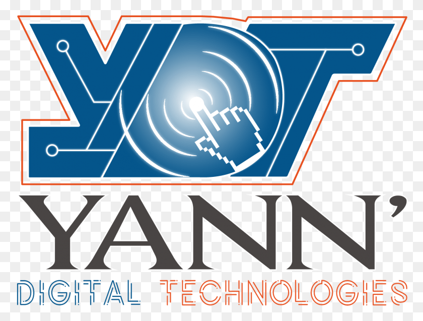 1354x1003 Yann Digital Technologies Logo Click, Text, Label, Symbol HD PNG Download