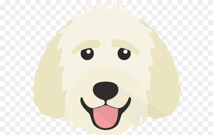 Yappicon Golden Doodle Icon, Animal, Pet, Mammal, White Dog Sticker PNG