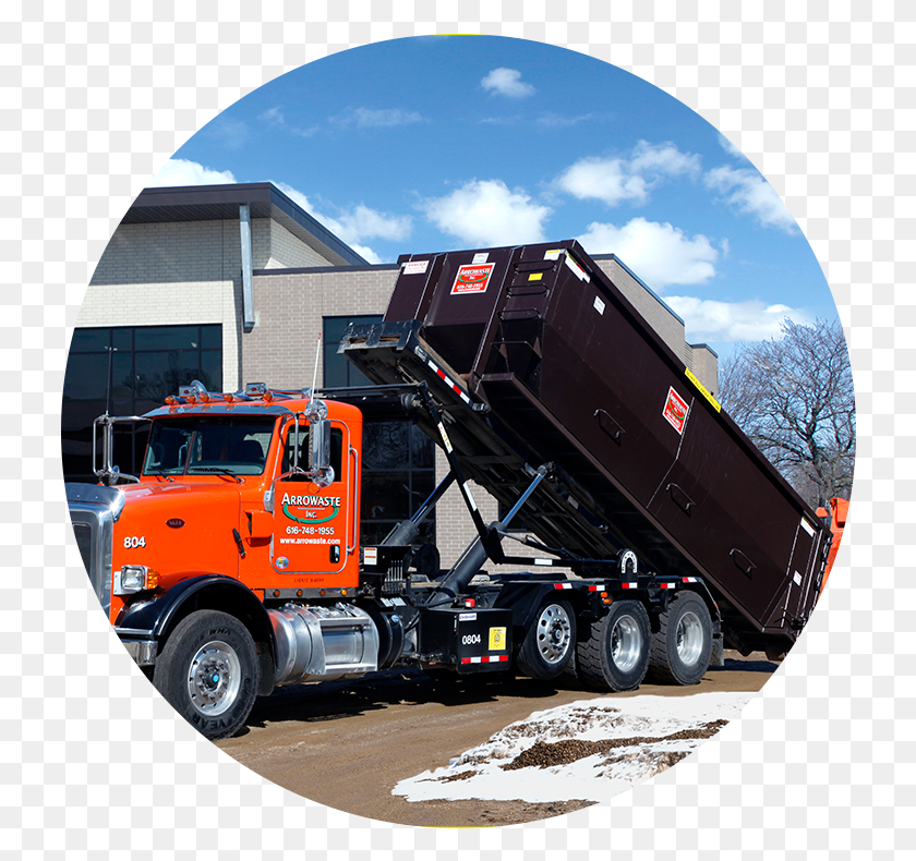730x730 Yard Dumpster Rental Project Examples, Truck, Vehicle, Transportation Descargar Hd Png