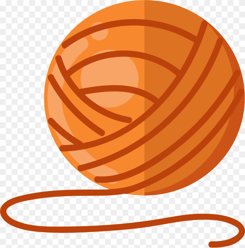 Yarn Clipart, Sphere Sticker PNG