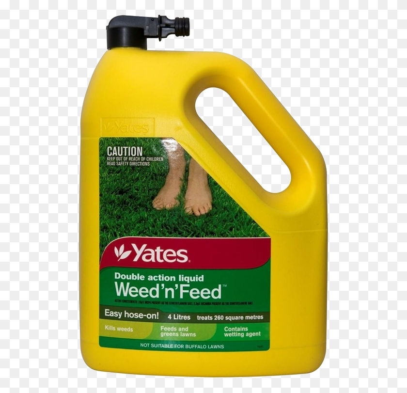 516x751 Descargar Png / Yates Weed N Feed, Talón, Planta, Texto Hd Png