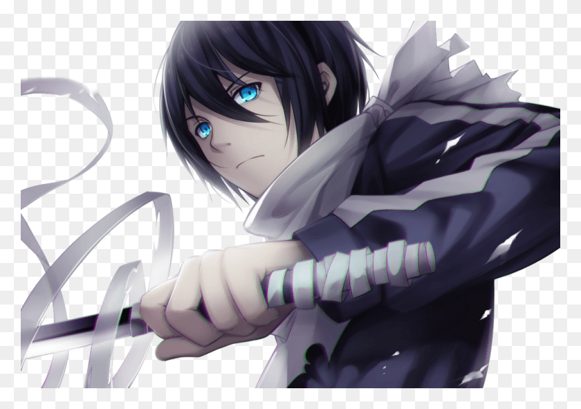 1083x738 Yato Noragami Render Anime Boys With Black Hair And Blue Eyes, Manga, Comics, Book HD PNG Download