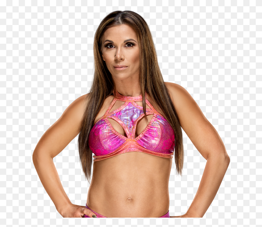 636x667 Yeah Mickie James Then And Now, Clothing, Apparel, Person HD PNG Download