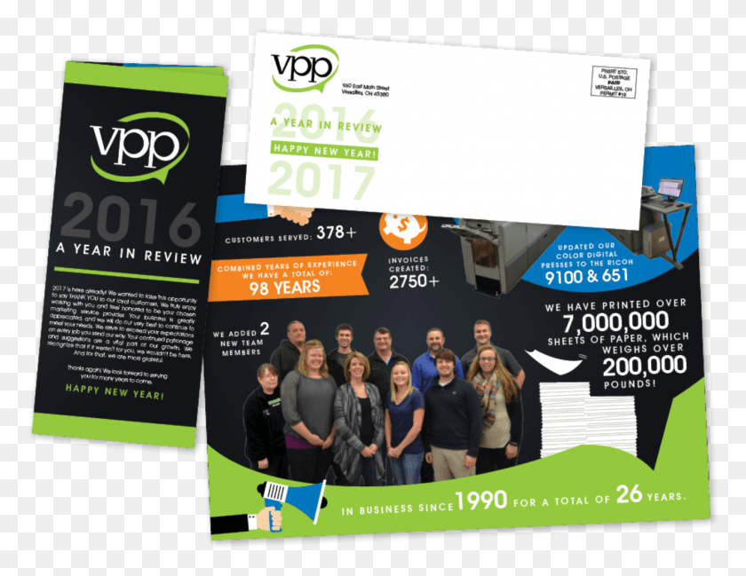 1327x1003 Year In Review Mailing Flyer, Poster, Paper, Advertisement HD PNG Download