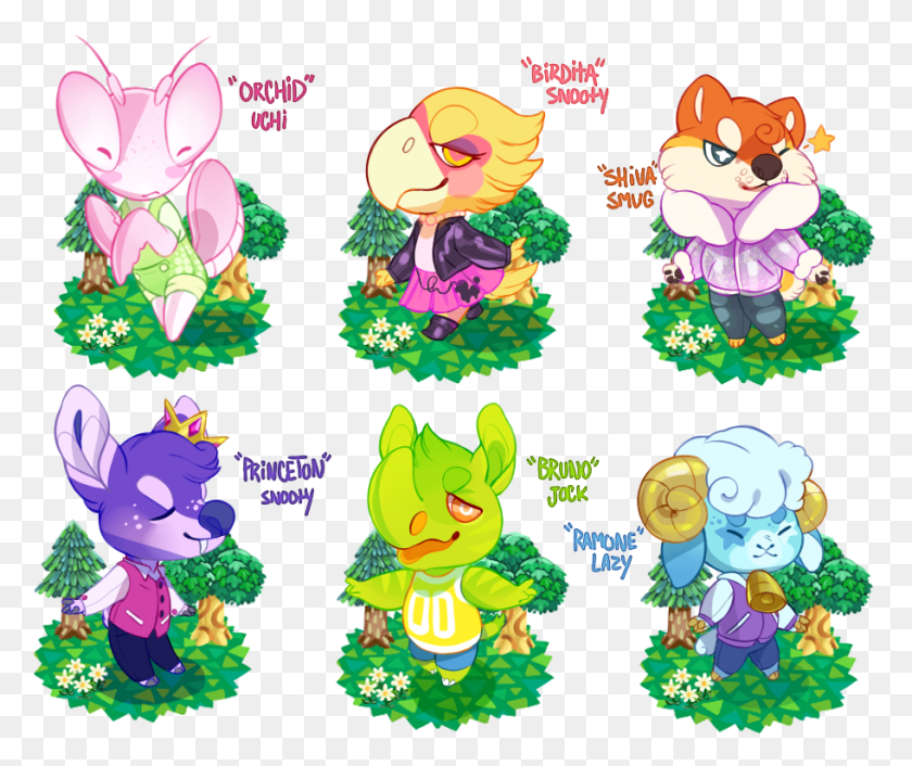 912x756 Years Ago Acnl Villager Adopts, Graphics, Floral Design HD PNG Download