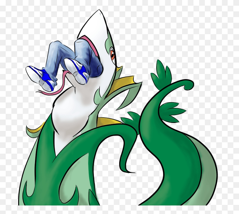 715x692 Years Ago Snake Serperior Vore Pokemon, Plant, Graphics HD PNG Download