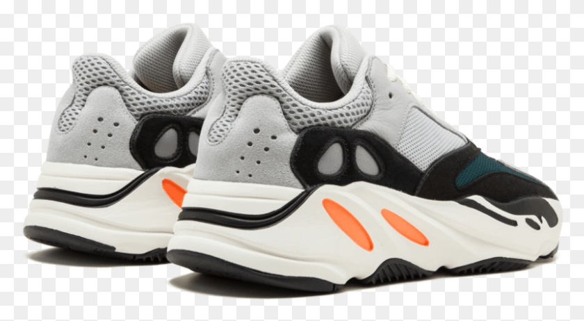805x415 Descargar Png Yeezy Boost 700 Wave Runner, Yeezy Boost 700 Back, Ropa, Zapato Hd Png