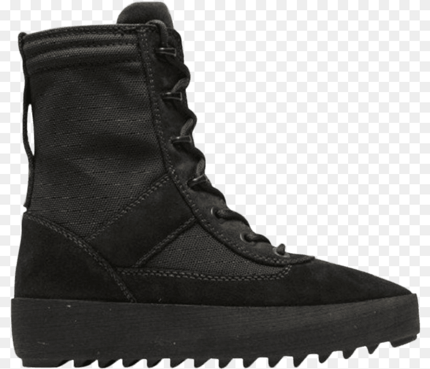 804x721 Yeezy Season Wmns Military Boot Onyx, Clothing, Footwear, Shoe, Sneaker PNG