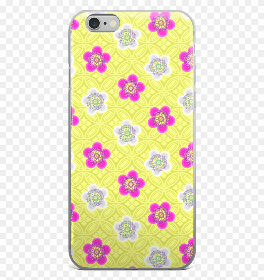 421x830 Yellow Amp Pink Flower Pattern, Rug, Graphics HD PNG Download