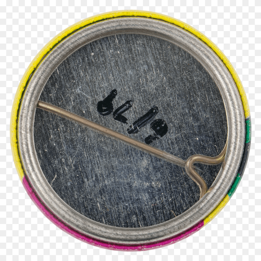 848x847 Yellow And Pink With Black Triangle Button Back Art Circle, Drum, Percussion, Musical Instrument HD PNG Download