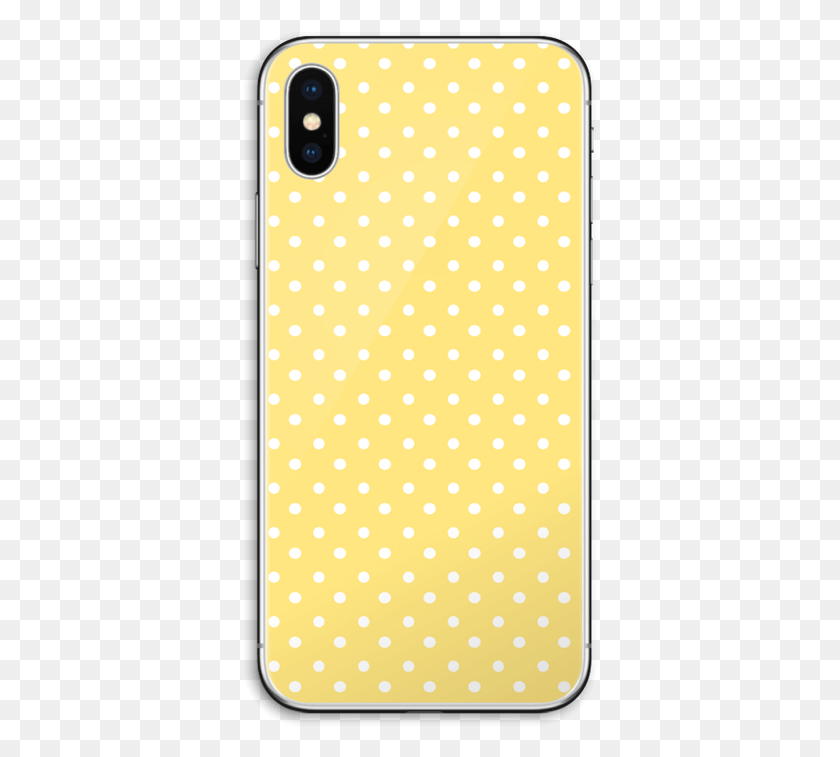 357x697 Yellow And White Dots Skin Iphone X Polka Dot, Texture, Mobile Phone, Phone HD PNG Download