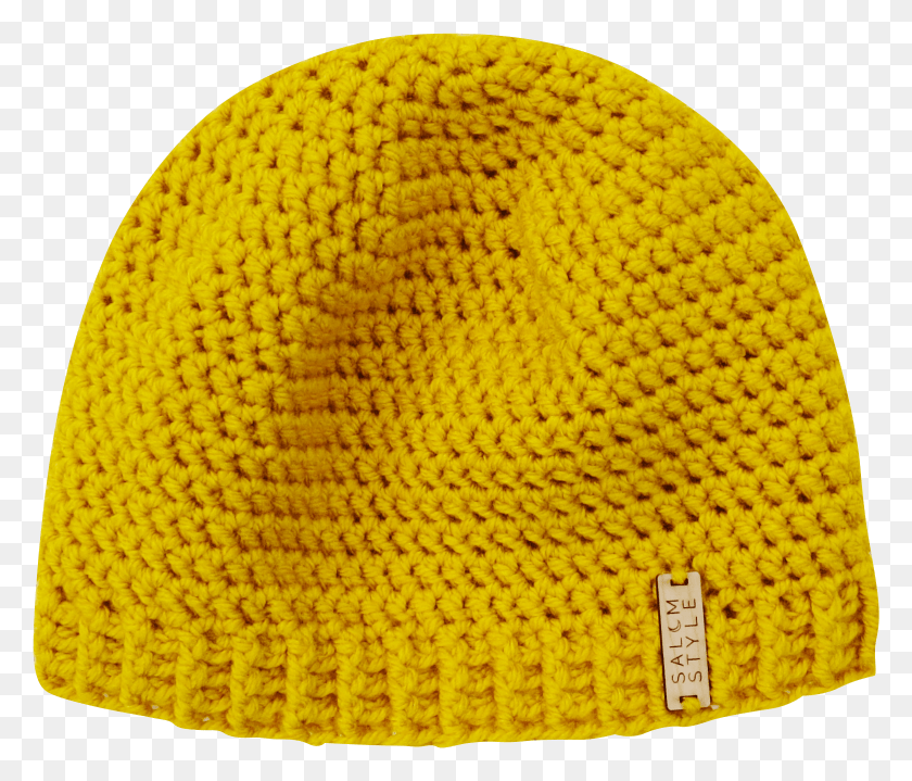 1560x1319 Yellow Beanie Beanie, Clothing, Apparel, Rug HD PNG Download