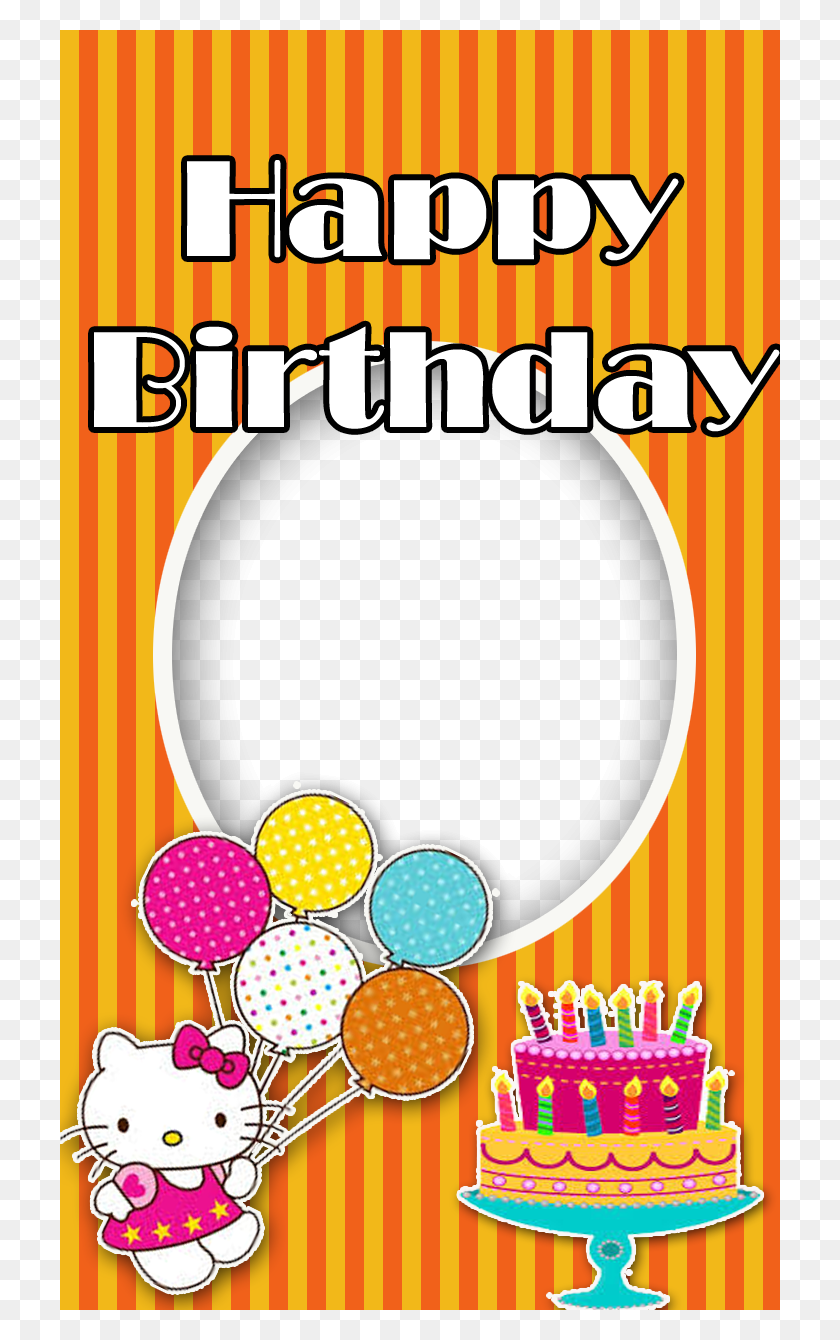 720x1280 Yellow Birthday Frame Simple Frame Birthday, Text, Birthday Cake, Cake HD PNG Download