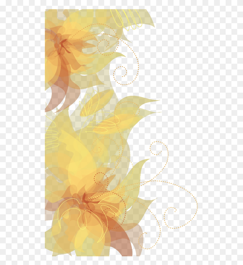 531x855 Yellow Butterfly Swirl Smoke Gold Nature Motif, Graphics, Floral Design HD PNG Download