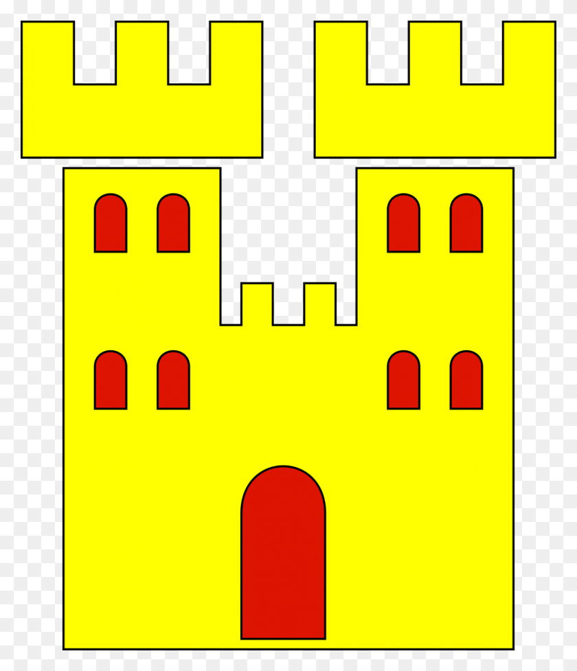 958x1127 Yellow Castle Clipart, Pac Man HD PNG Download