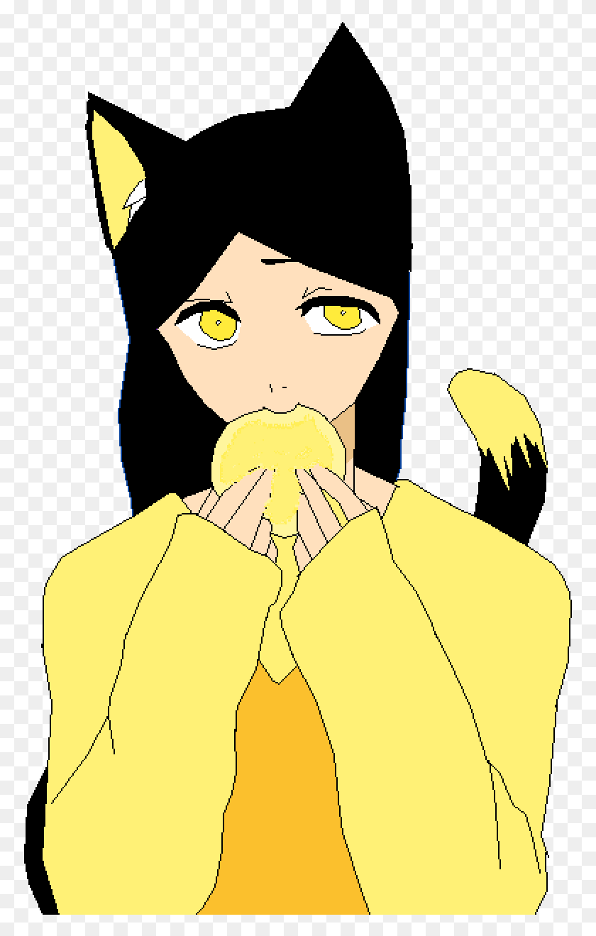 773x1259 Yellow Cat Girl Cartoon, Face, Person, Human HD PNG Download