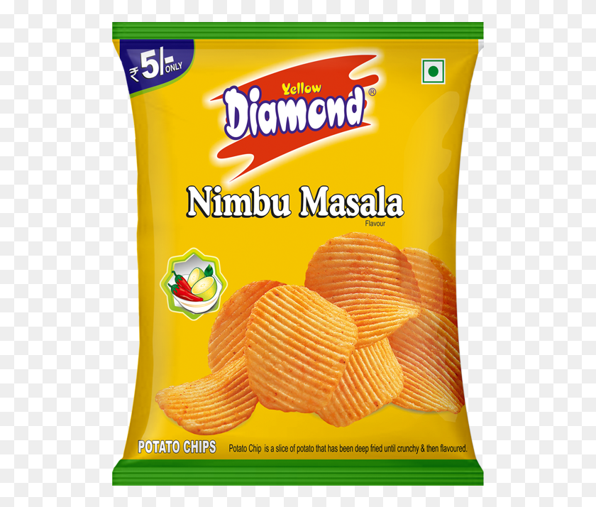 525x654 Yellow Diamond Potato Chips, Food, Snack, Honey HD PNG Download