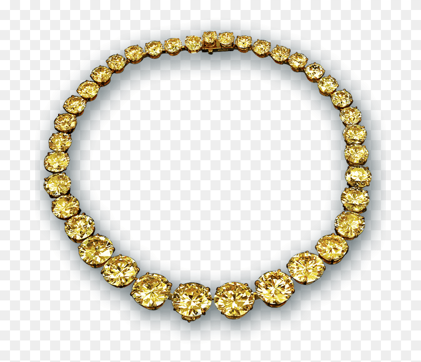 701x663 Yellow Diamond Riviera Necklace, Bracelet, Jewelry, Accessories Descargar Hd Png